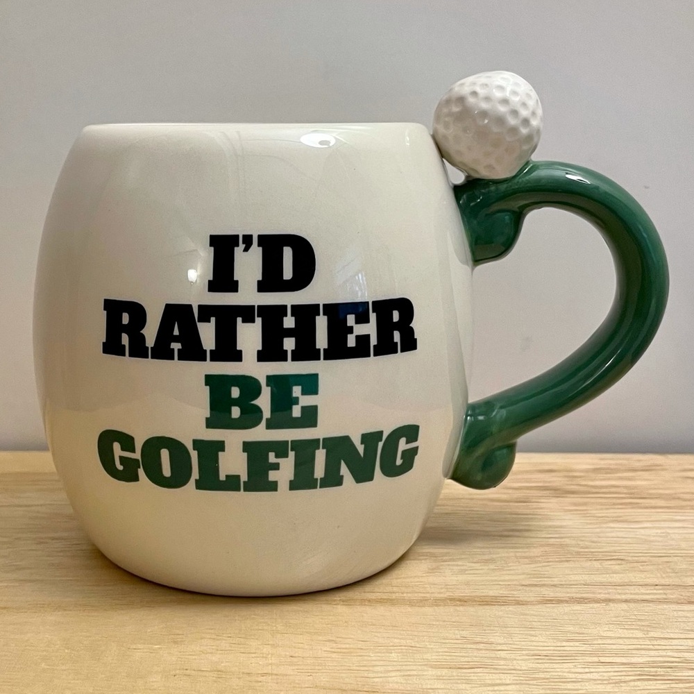 NWOT Ceramic Beverage Mug for Golf Lovers
